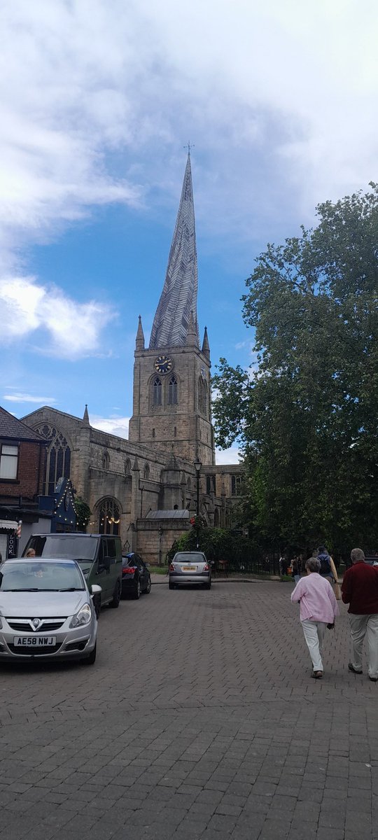 Was made very welcome by <a href="/cpc1945/">chesterfieldphil</a> and <a href="/maestrostefano/">steven roberts</a> recently - a treat to play in this iconic building #rehearsal #crookedspire 🙏