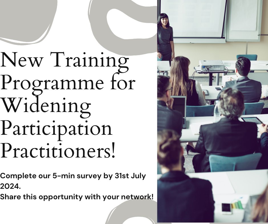 Jon Datta (@dattajon) on Twitter photo 🚀Exciting News!🚀
Developing a 1-year training programme for early-career WP practitioners with <a href="/Causeway_Edu/">Causeway Education</a>. Complete our 5-min survey for potential participants:forms.office.com/pages/response… & WP leaders:forms.office.com/pages/response…
Spread the word!
#WideningParticipation #CPD 🚀Exciting News!🚀
Developing a 1-year training programme for early-career WP practitioners with <a href="/Causeway_Edu/">Causeway Education</a>. Complete our 5-min survey for potential participants:forms.office.com/pages/response… & WP leaders:forms.office.com/pages/response…
Spread the word!
#WideningParticipation #CPD