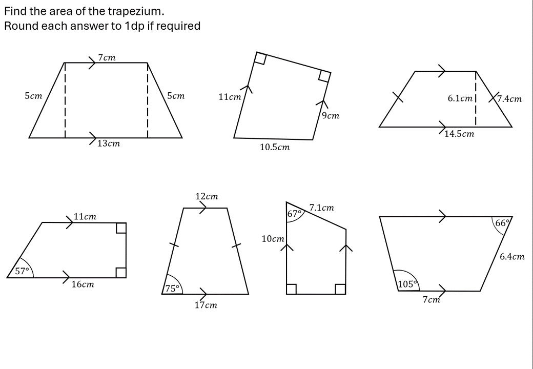 Had some ideas for challenging questions and since it's now summer I might have some time to make them.

Area of a Trapezium using Pythagoras and Trigonometry.

tes.com/teaching-resou…