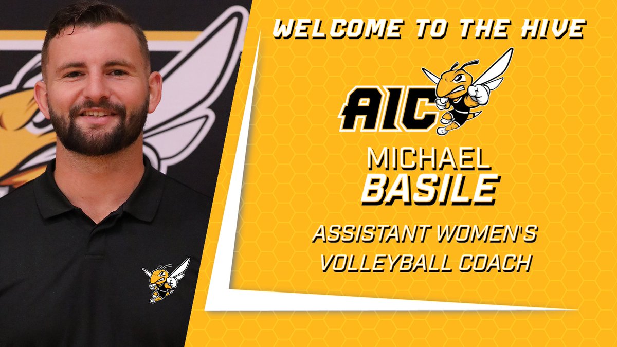 We've got our guy! Join us in welcoming our new assistant coach Michael Basile to the AIC Volleyball family!

Read more about Coach Mike at aicyellowjackets.com/sports/wvball/…

#AICommitted
