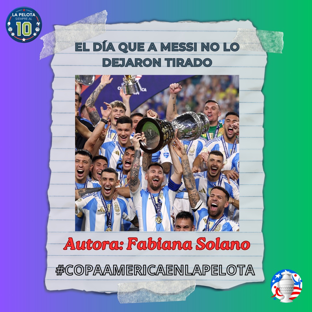 SiempreAlDiego's tweet image. [NOTA]

¡RESPETO AL CAMPEÓN!

#CopaAméricaEnLaPelota

Cerramos este mes de cobertura reflexionando sobre qué nos llevó al bicampeonato de América.

La grandeza no se compra.

✍️ @xfabianasolanox