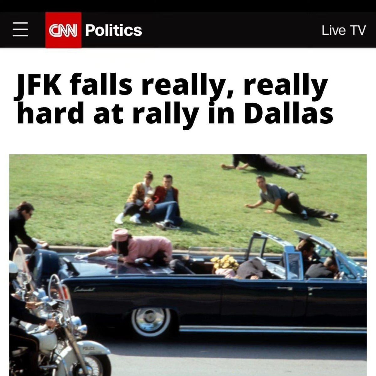 ThrillaRilla369's tweet photo. @elonmusk If CNN was around in 1963 https://t.co/tczGgyXHZ1