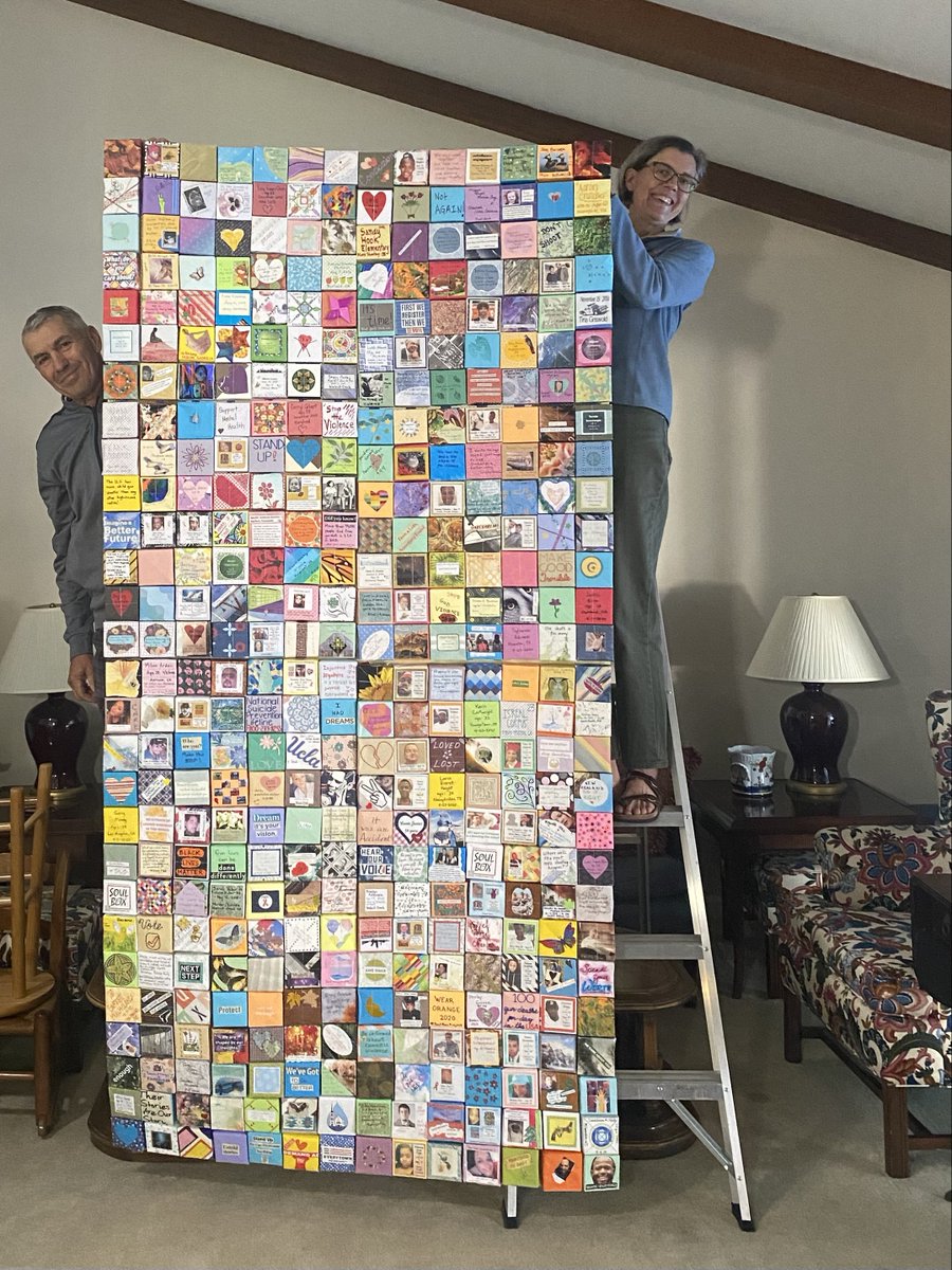 SoulBoxProject's tweet image. A powerful placement of the #SoulBoxProject  in Walnut Creek CA: a large piece exhibiting at the #BedfordGallery July 6 - Sept.15 &quot;We had many good conversations.  Some people spent quite a lot of time looking closely at all the individual Boxes&quot;
#gunviolenceprevention #artivism