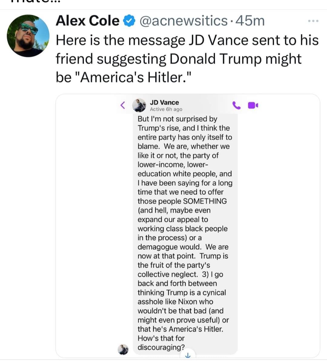 jliberty2896's tweet photo. @JDVance1 Apparently  YOU  are  “built different”…… https://t.co/glLSpkI5E2