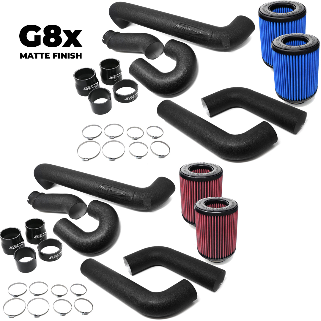 burger_tuning's tweet photo. Our G8x M3/M4 Dual Front Mount Cold Air Intake System now available in matte finish. 

Order now before they sell out again. 
https://t.co/IvQF3egcKB https://t.co/4fy7Tjyr0W