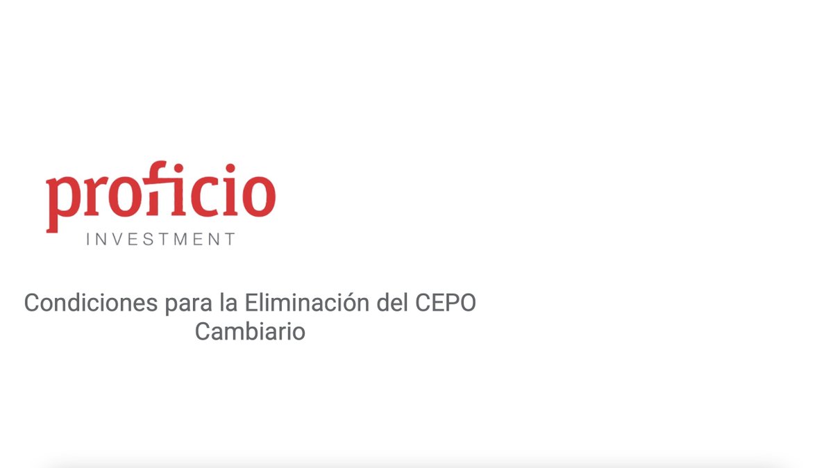 ProficioInvest's tweet photo. Les compartimos el siguiente informe elaborado por nuestro equipo de Research sobre la evolución de las variables relevantes para la unificación cambiaria. https://t.co/6Jwsuck2zW