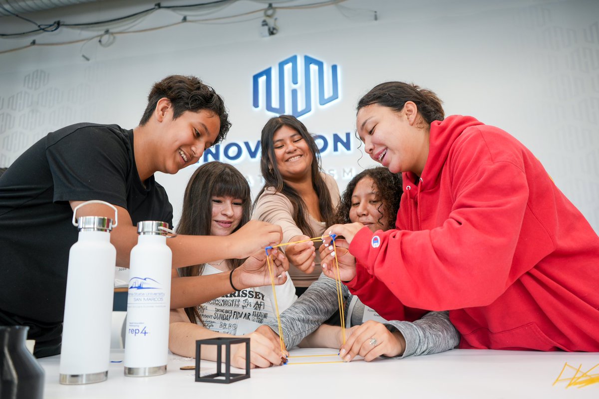 EllenNeufeldt's tweet image. @CSUSM hosted its inaugural @rep_4 Summit, welcoming over 40 HS students. The summit focused on making college more attractive and accessible. TY to our faculty—Dr. Sajith Jayasinghe, Dr. @JimmySW, and Dr. Matt Atherton—who guided students through the design-thinking process.