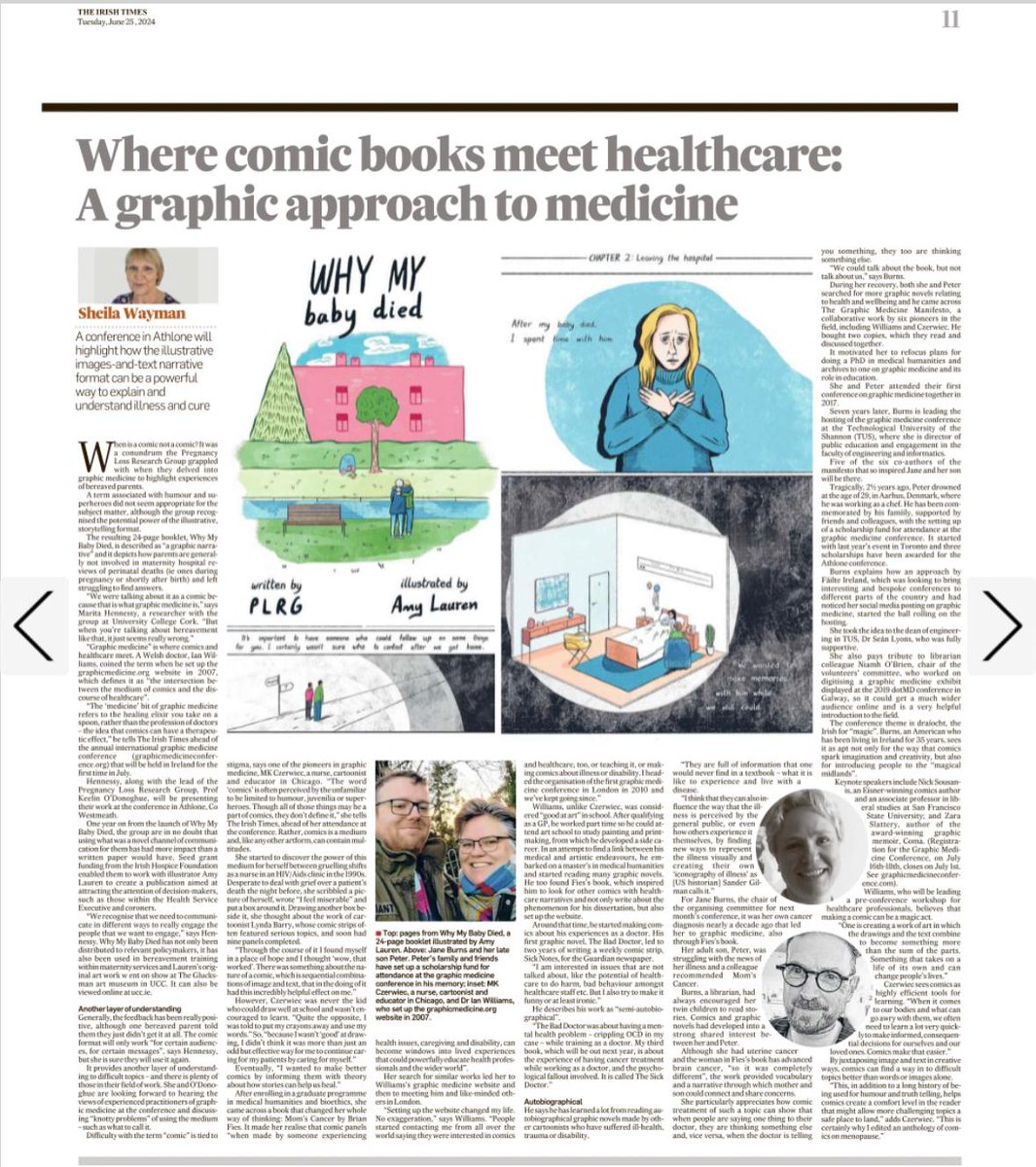 PregnancyLossUCC (@pregnancylossie) on Twitter photo All set for #GraphMed2024!
We were <a href="/TUS_Athlone_/">TUS Athlone Campus</a> earlier today to put up our #WhyMyBabyDied exhibition. This is an #IHFSeeds project in collaboration with Amy Lauren. Will will also be sharing work from the #ReCurrentStudy KTA.
Looking forward to discussions 💜☘ All set for #GraphMed2024!
We were <a href="/TUS_Athlone_/">TUS Athlone Campus</a> earlier today to put up our #WhyMyBabyDied exhibition. This is an #IHFSeeds project in collaboration with Amy Lauren. Will will also be sharing work from the #ReCurrentStudy KTA.
Looking forward to discussions 💜☘