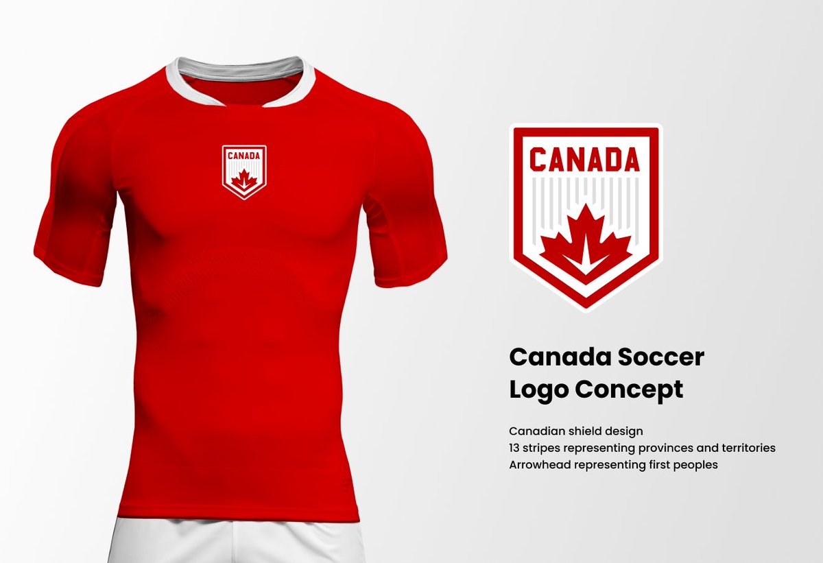 pixelradius's tweet image. My idea for a new @CanadaSoccerEN logo. #logos #soccer #canada #canadasoccer #redesign