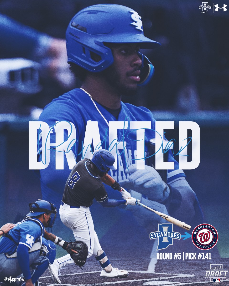 Indiana State Baseball (@indstbaseball) on Twitter photo No surprises to us here!
In the 5th Round, with the 141 pick of the draft, <a href="/rvndal28/">Randal Diaz</a> was selected by #Nationals
#MarchOn | #ProTrees No surprises to us here!
In the 5th Round, with the 141 pick of the draft, <a href="/rvndal28/">Randal Diaz</a> was selected by #Nationals
#MarchOn | #ProTrees