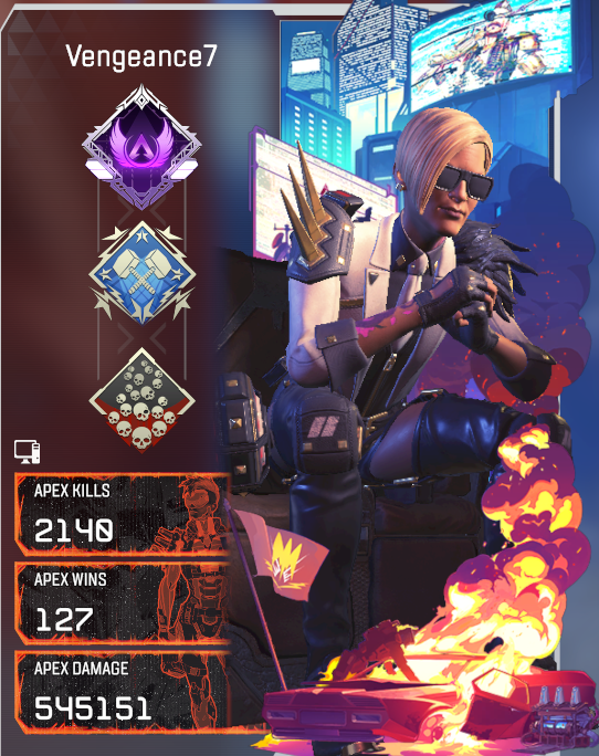 VengeanceSven's tweet photo. Mad Maggie 20 Kill Badge Complete 
Let's Go! 
#ApexLegends #Vengeance7 https://t.co/xskEh8QBCe