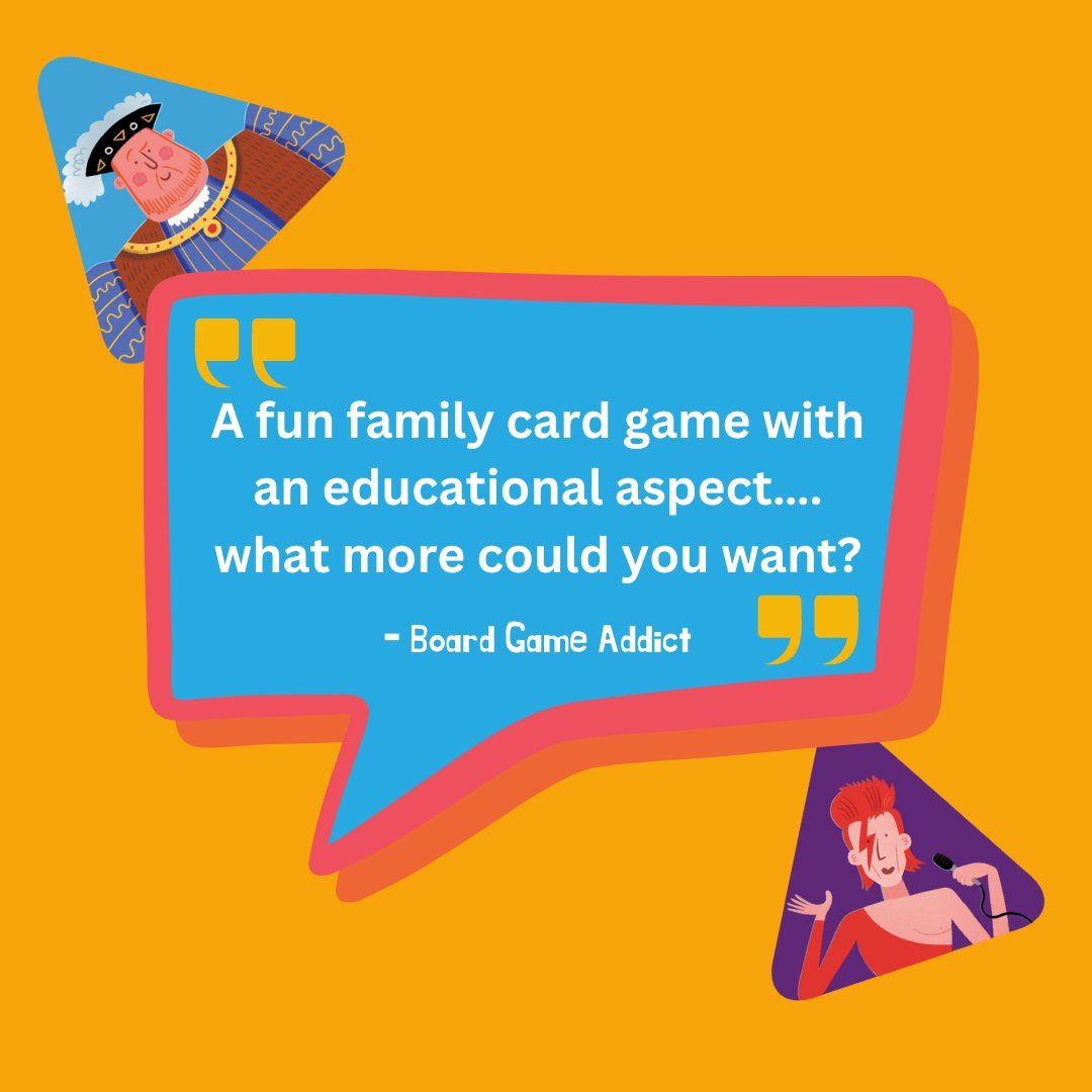 We're so thrilled to see how much love A LITTLE SLICE OF HISTORY is getting! Thanks to Board Game Addict for the latest review 🧡

historyheroes.co.uk/product/histor…

<a href="/BoardAdd/">Board Game Addict</a> #historygame #familygame #gamereview #cardgames #cardgamesofinstagram #boardgame #history #historytrivia