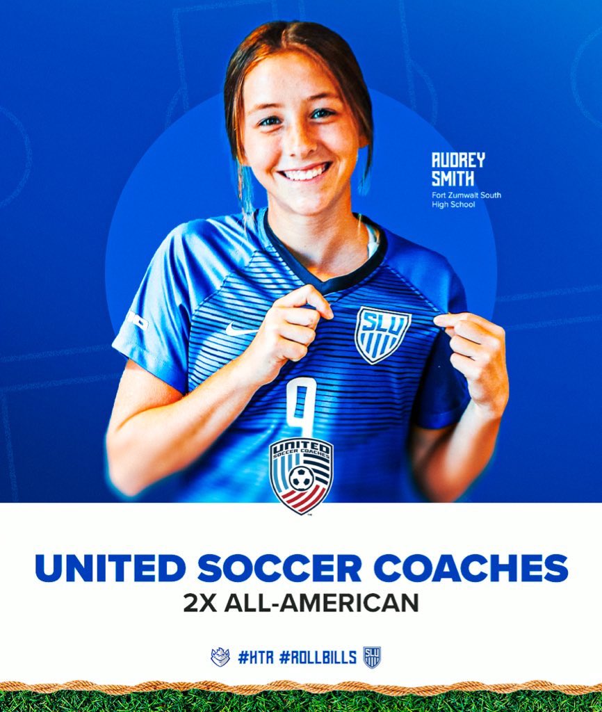 HUGE shoutout to incoming freshman <a href="/AudreySmith09/">Audrey Smith</a> on earning back-to-back <a href="/UnitedCoaches/">United Soccer Coaches</a> All-American recognition… Over the past two years, Audrey racked up an impressive 67 goals &amp; 36 assists while playing for Fort Zumwalt South HS ⚽️🙌🏻🤩 so proud!

CONGRATS!

#HTR #RollBills