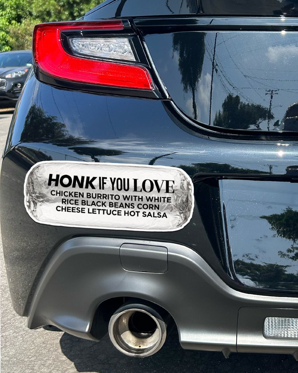 ChipotleTweets's tweet photo. HONK https://t.co/09UElypj2c