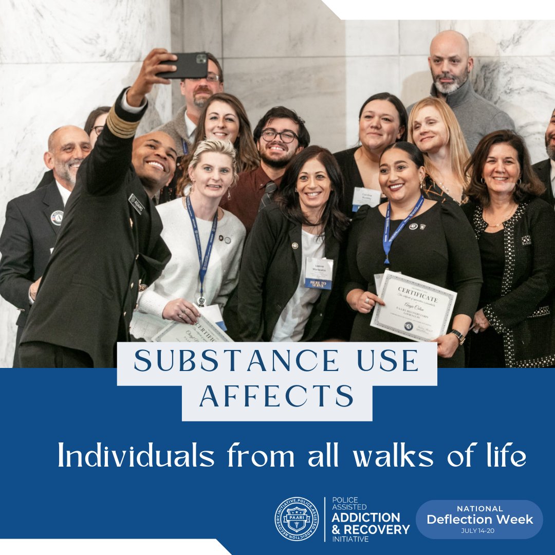 PaariUSA's tweet image. Substance use affects individuals from all walks of life, yet stigma continues to overshadow their journey to recovery. Let's shine a light on the importance of empathy, acceptance, and support in overcoming stigma and building pathways to wellness. #NationalDeflectionWeek2024
