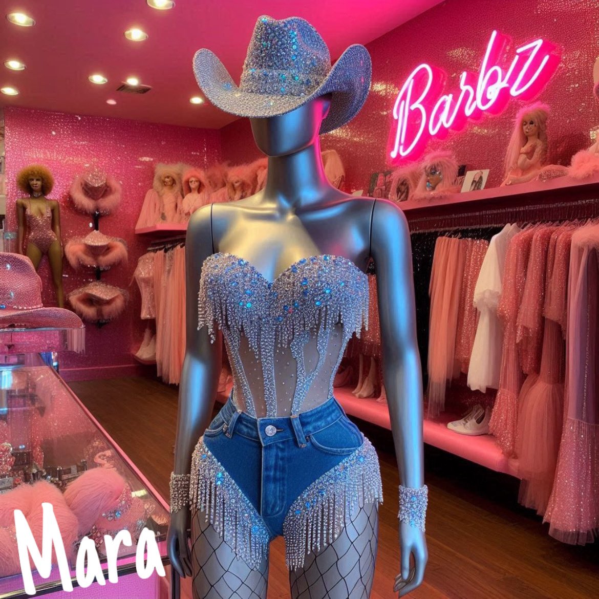 Mara_pink_beaut's tweet photo. #2LEG #GagCity #PinkFriday2WorldTour #NickiMinaj
#CowGirl https://t.co/hnnoMSUaxD