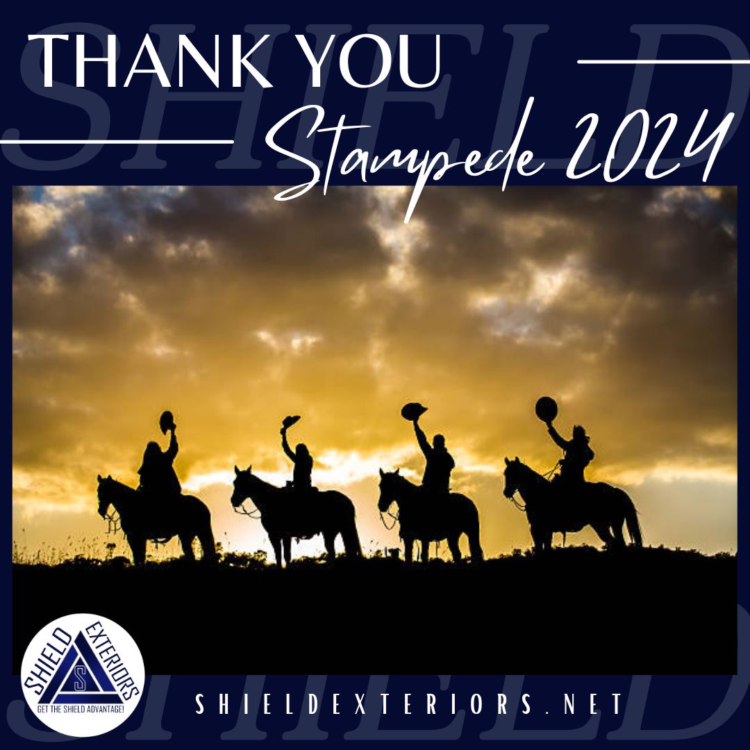 As Stampede 2024 draws to a close and our cowboys ride off into the sunset, we hope you all soaked up the incredible atmosphere and enjoyed the fantastic weather. 

Until Next Year!!
 #yyc #CalgaryStampede #teamshield #roofing #siding 
#stampede2024