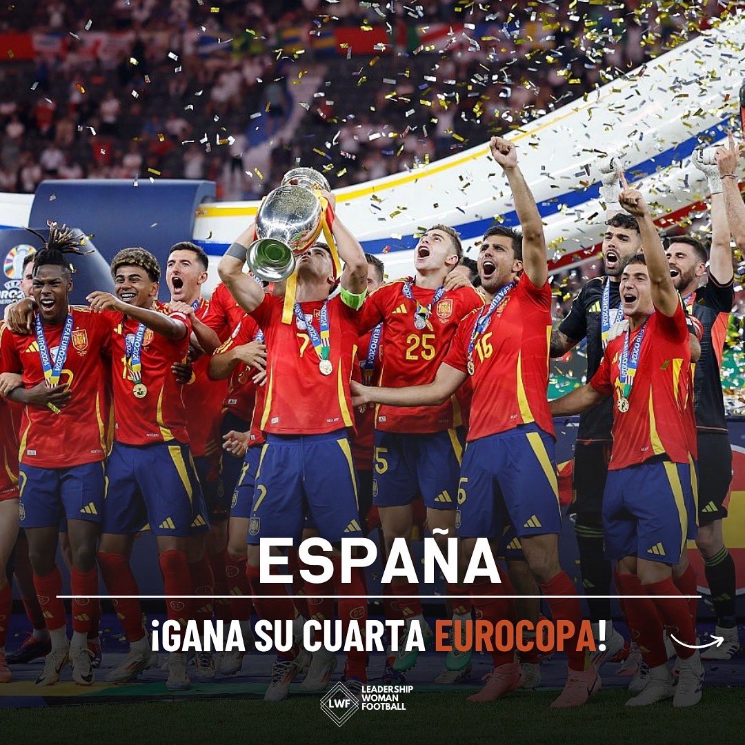 LWFplatform's tweet image. ¡Dos finales, dos campeones! Este domingo ha sido histórico.

🇪🇸 España gana la Eurocopa: Cuarto trofeo europeo, superando a Alemania. 

🇦🇷 Argentina gana la Copa América: Decimosexto título con gol de Martínez en el alargue. 

¡Felicidades a ambos equipos! 🎉⚽️