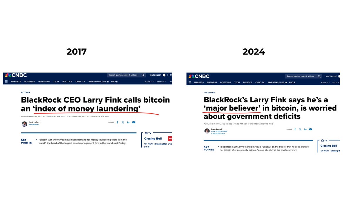Big shift. The rabbit hole always starts with Bitcoin then, Ethereum then,  Chainlink.