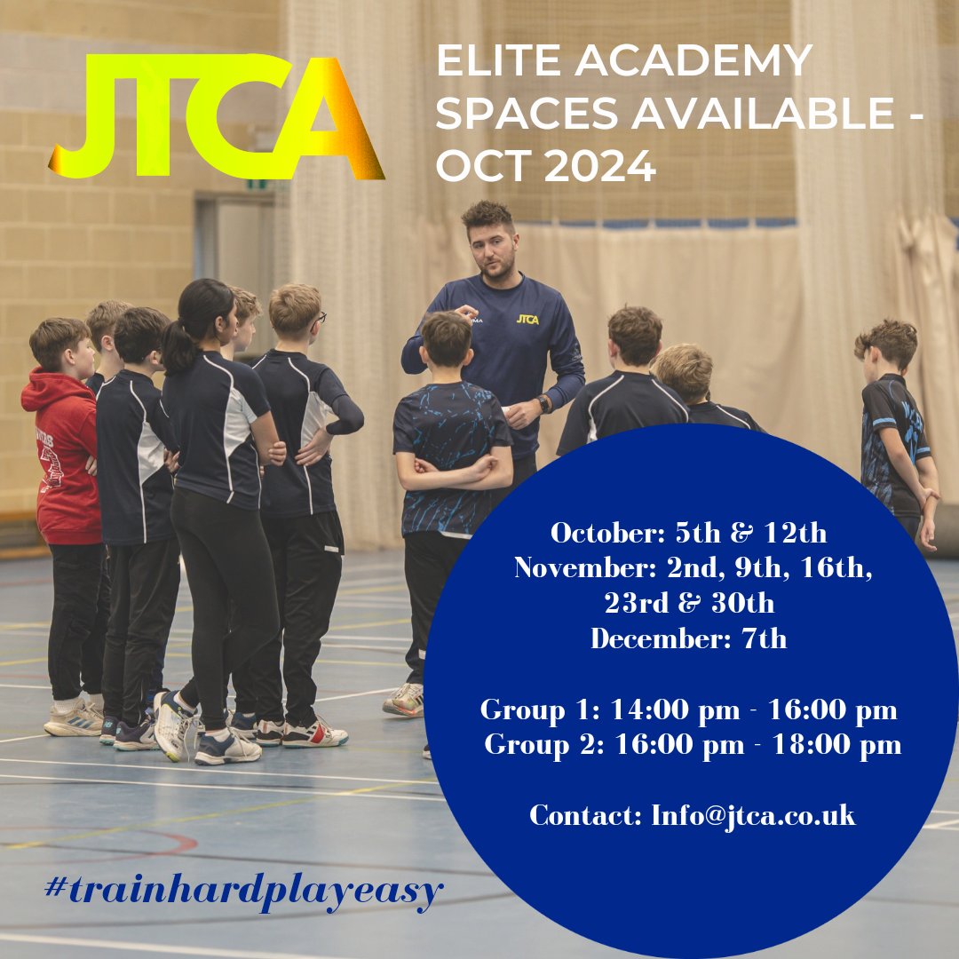 JTCACricket's tweet photo. We have spaces left in both groups for our Elite Academy starting back up in October 2024 at @DunottarSchool 🏏 #TrainHardPlayEasy https://t.co/05oy4VjGhF