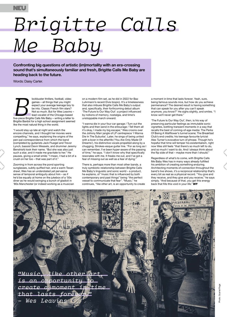 Thank you <a href="/diymagazine/">DIY</a> for the feature in the newest issue…great <a href="/fontainesdublin/">Fontaines D.C.</a> cover!