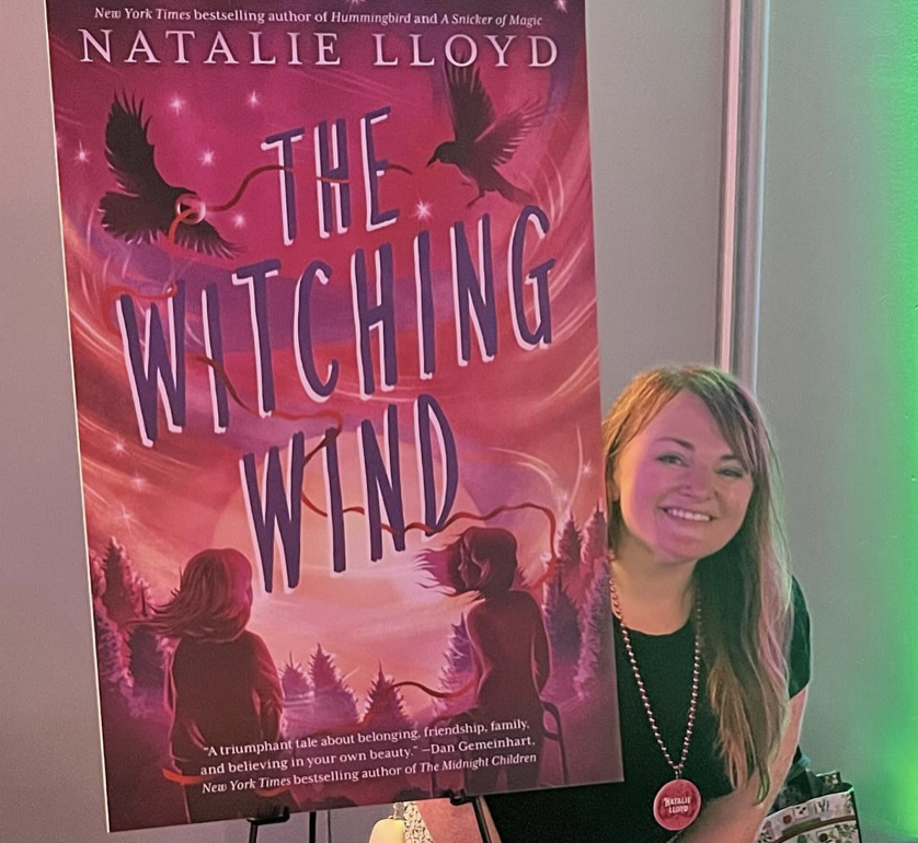 _natalielloyd's tweet image. Today I mailed galleys of THE WITCHING WIND* to #BookTrek, #bookposse &amp;amp; #Bookexcursion -- I have a few more I would love to send if any other galley groups are interested! DM and let me know! *The book is not actually this big. But the author is for sure this small. #mglit
