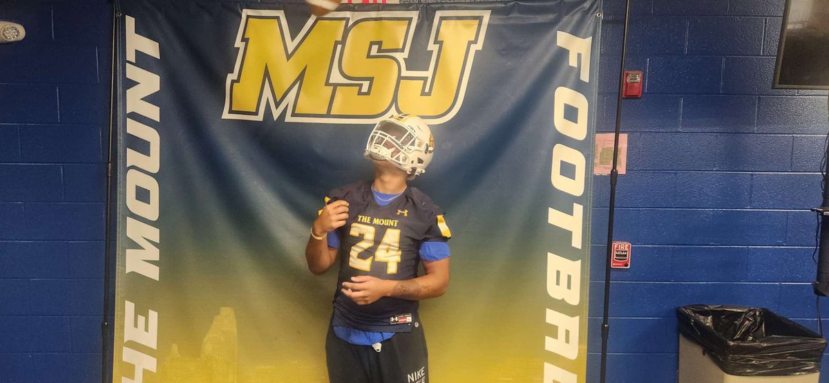All glory to god I’m happy to say that I received my first offer from <a href="/MSJ_FB/">Mount St. Joseph Football</a> !