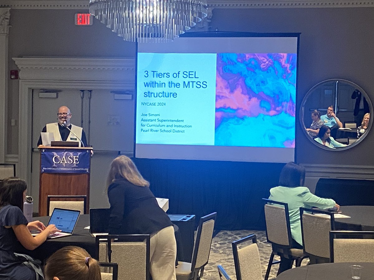 ✨3 Tiers of SEL within MTSS✨ with <a href="/joesimoni11/">Joe Simoni (he/his/him)</a> #NYCASE2024 @NY_NYCASE 🪩