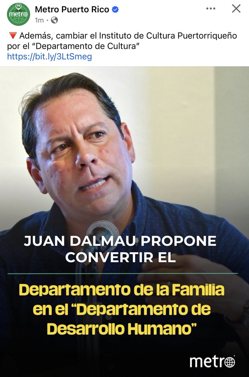 ✴️El PIP propone eliminar la palabra “FAMILIA” del nombre de una de las principales agencias del gobierno, para llamarle Departamento de Desarrollo Humano. La izquierda política es experta haciendo malabares con las palabras, ya sea para inventarse algunas (ej. todes), sustituir