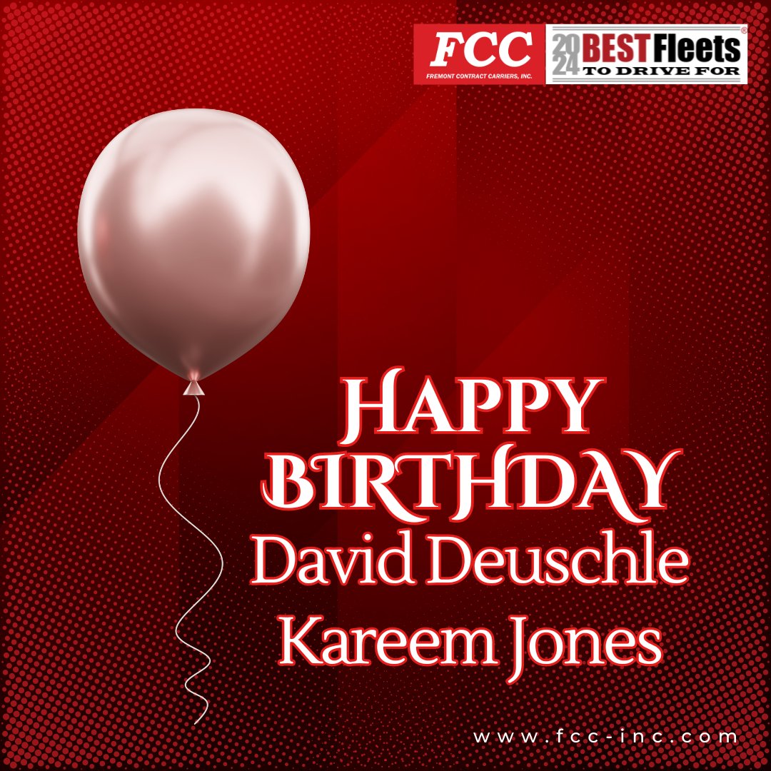 FCC_INC's tweet photo. 🎉 Birthday shoutout to David Deuschle and Kareem Jones! 🎂 May your special day be packed with joy, laughter, and endless fun. Celebrate big, you two! 🥳 #happybirthday #FCC #greetings #birthdaywishes #celebratelife https://t.co/UthHVMCkKo