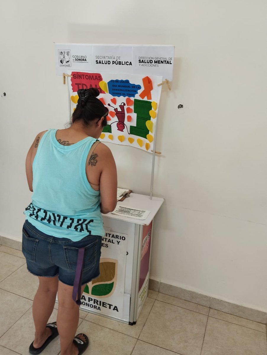 UPrieta's tweet photo. ✴️Stand informativo instalado en el UMF #19 de IMSS  🏥 en alusión al 🧡13 de Julio Día Mundial de la Sensibilización sobre el Trastorno del Déficit de Atención e Hiperactividad TDAH 🧡 
#InformateYcomparte    #tdahinfantil https://t.co/8rIqA7fSJk