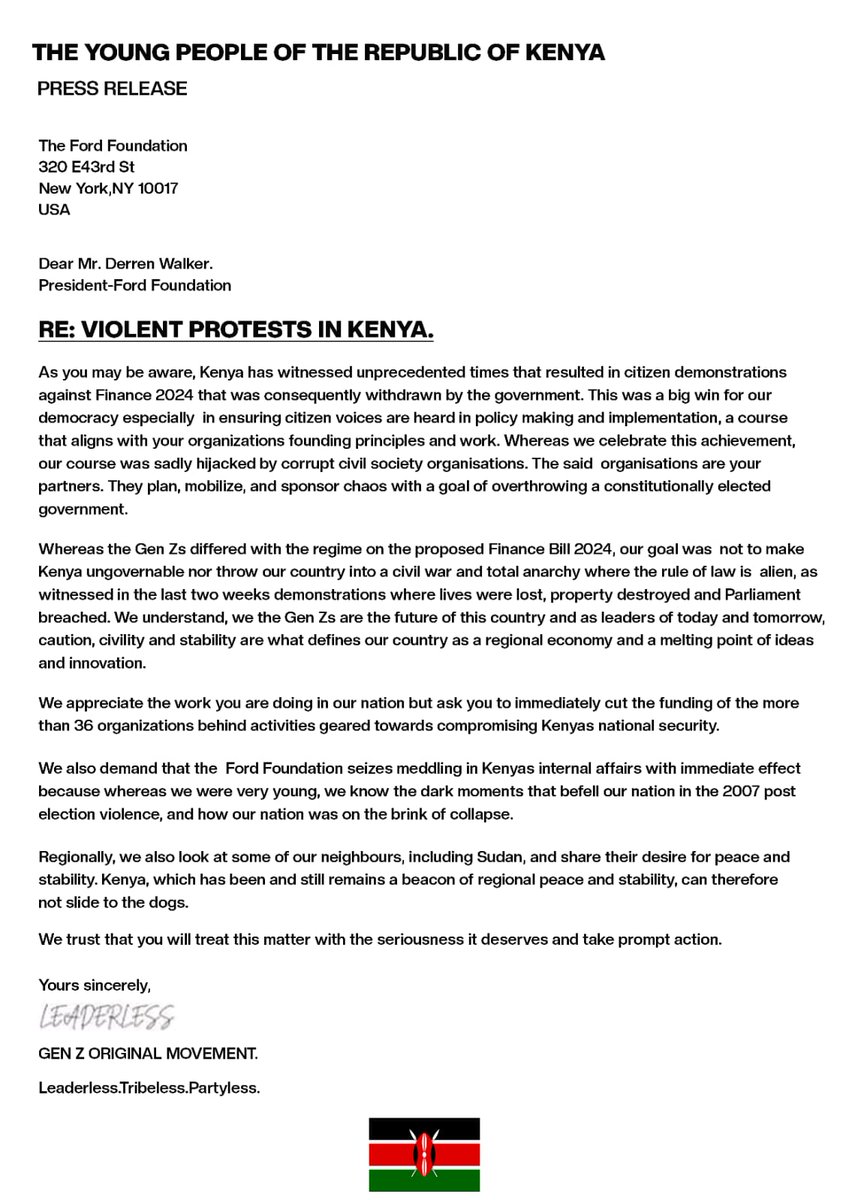 ADELE70981994's tweet photo. From the outset, I sensed something was amiss with these demonstrations. It seemed improbable that people would mobilize to incite and cause anarchy solely due to a finance bill. It became apparent that a concealed force was orchestrating these events under the guise of Gen Z https://t.co/d8fCfajtxg