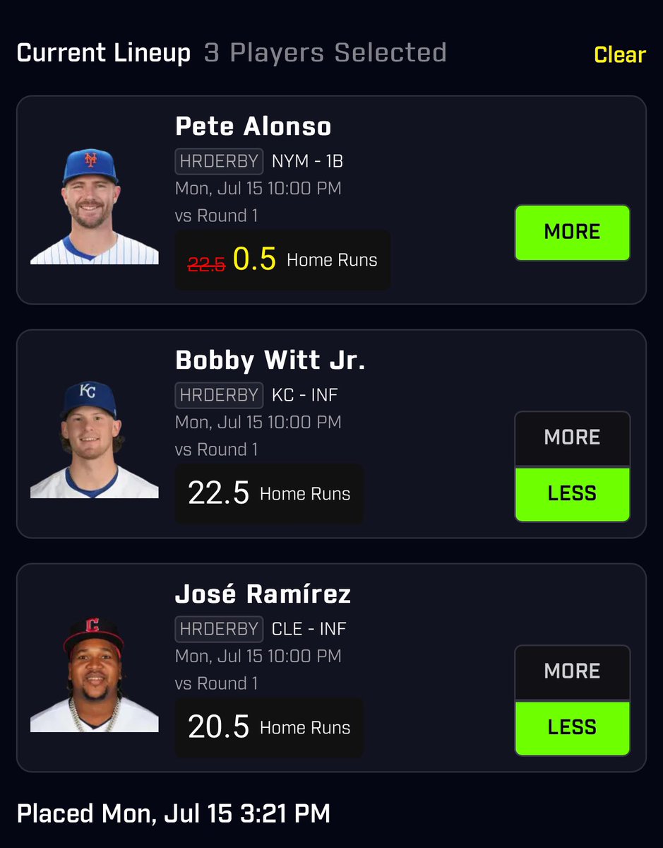 🧱’s HR DERBY 3️⃣MAN

PICKING WINNER OF FIRST GIVEAWAY @ 6 PM EAST 🤝🏾🤝🏾🔥

$25 TO A PERSON WHO LIKES THIS POST WHEN IT CASHES 

prizepicks.onelink.me/gCQS/shareEntr…