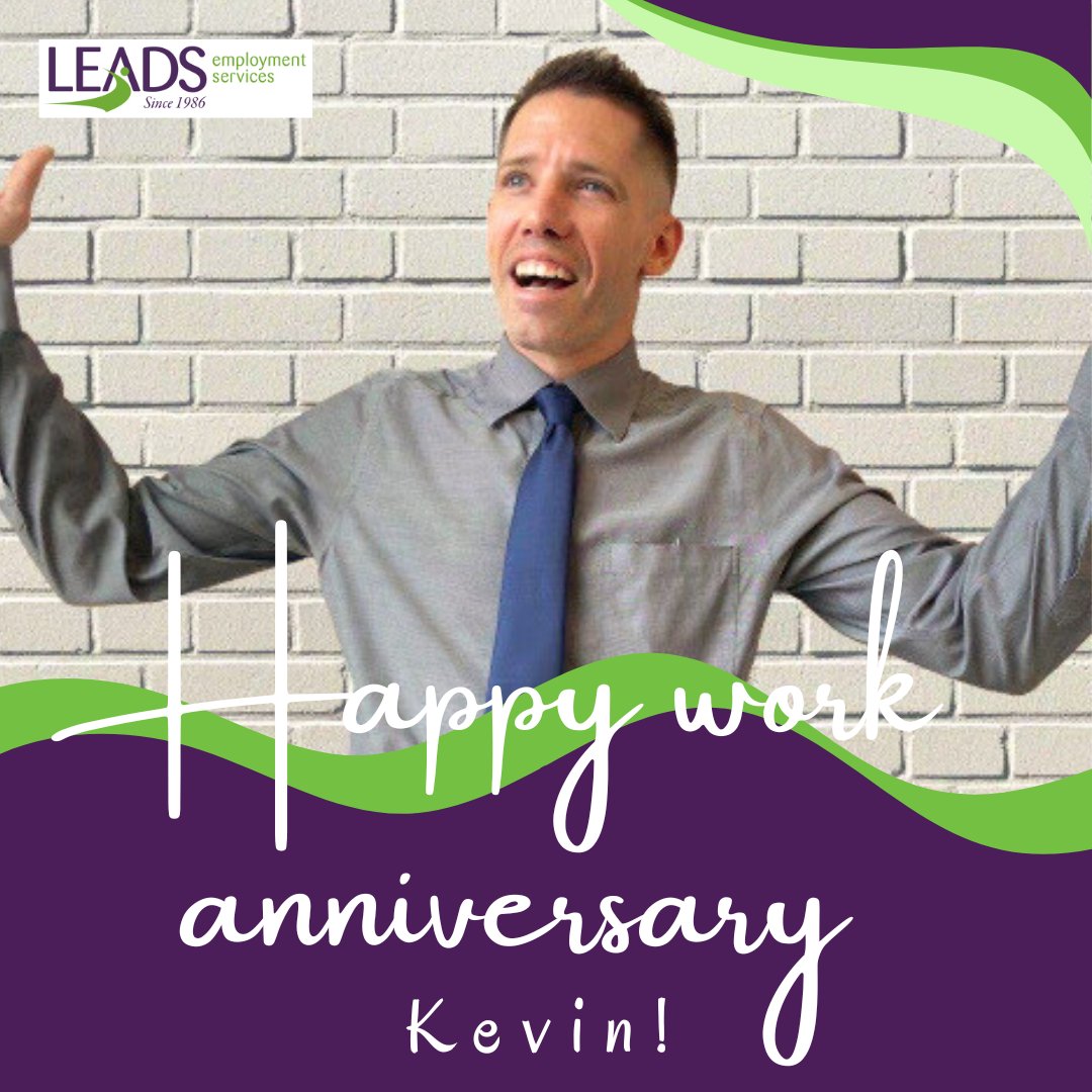 LEADSEmployment's tweet photo. Kevin, congratulations on reaching your 1-year milestone!! Happy work anniversary! 🎉 Here's to many more successful years ahead! #leadsemployment #ldnont https://t.co/vrUUhveTqU