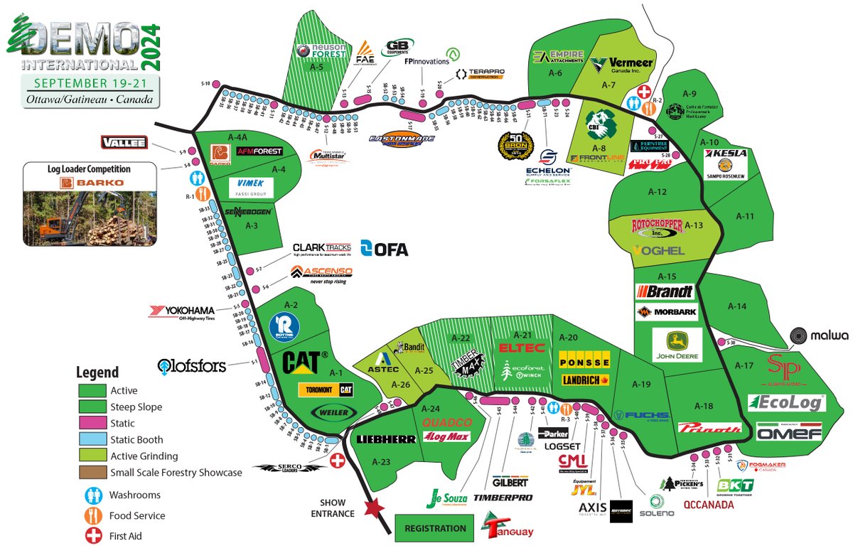 DemoIntl's tweet image. Map Update: 2024 DEMO International Show, site map (as of July 11, 2024). demointernational.com #DEMOInternational