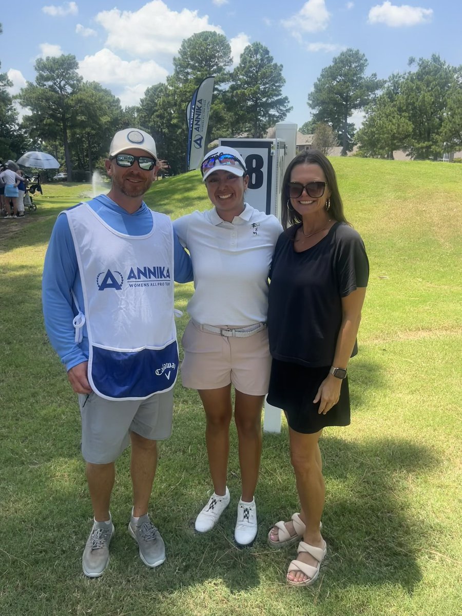 haleyvargas14's tweet photo. Finished T-34 at the Genesis of Conway Open on the Annika WAPT Tour. Shout out to my host family the Foster’s. I had an absolute blast with y’all, can’t wait for next year! Up next the Kathy Whitworth Championship in Trophy Club Texas! 
#GenesisofConway #PathOfThePros #ANNIKAWAPT https://t.co/oemuv3JRBh