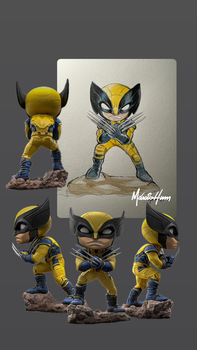 marciohum's tweet photo. Deadpool &amp; Wolverine MiniCo 🫶❤️
Concept design by me 
MiniCo Collection by @IronStudios https://t.co/czQGOmEZbr