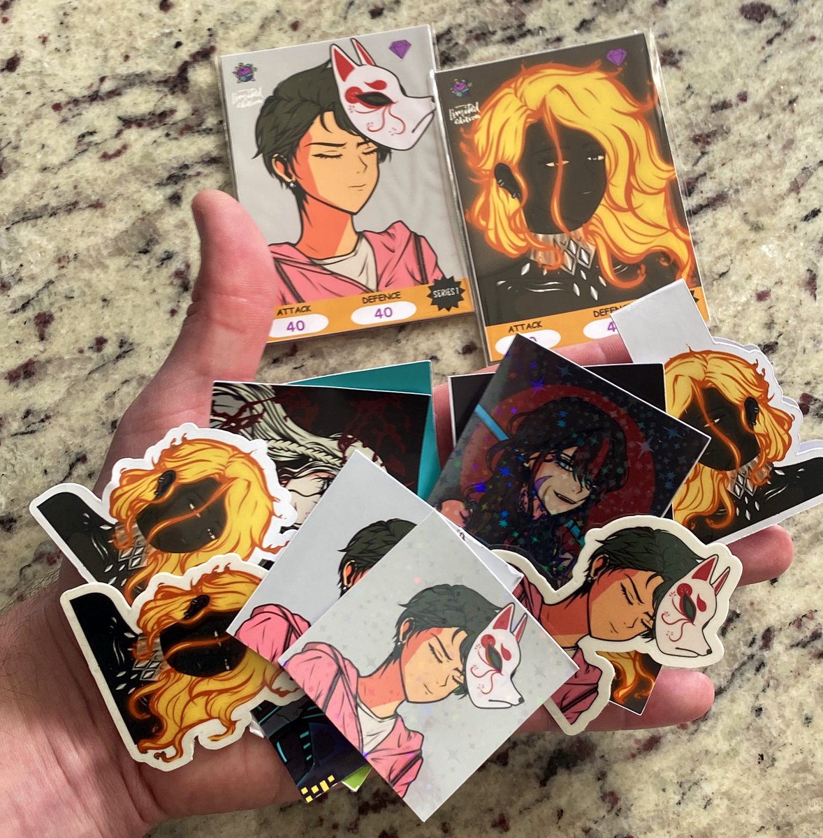 tiltedlines1's tweet photo. @Nick_Alex_1 @Kuroki_NFT Dude… this is crazy lol!! 

Two cards: the og Kuroki &amp; my own!
+ 2 magnets
+10 stickers
+ 2 holographic stickers 

To have a trading card of my Kuroki is easily my favorite piece. Thank you fam 🔥🙏🏼 https://t.co/IODE3NkGJr