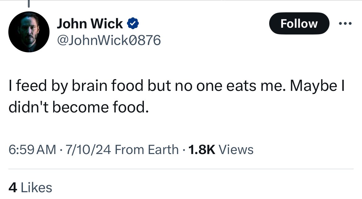 TonsOTeds's tweet photo. Iconic John Wick line from the movie https://t.co/K6RAO3GYQm
