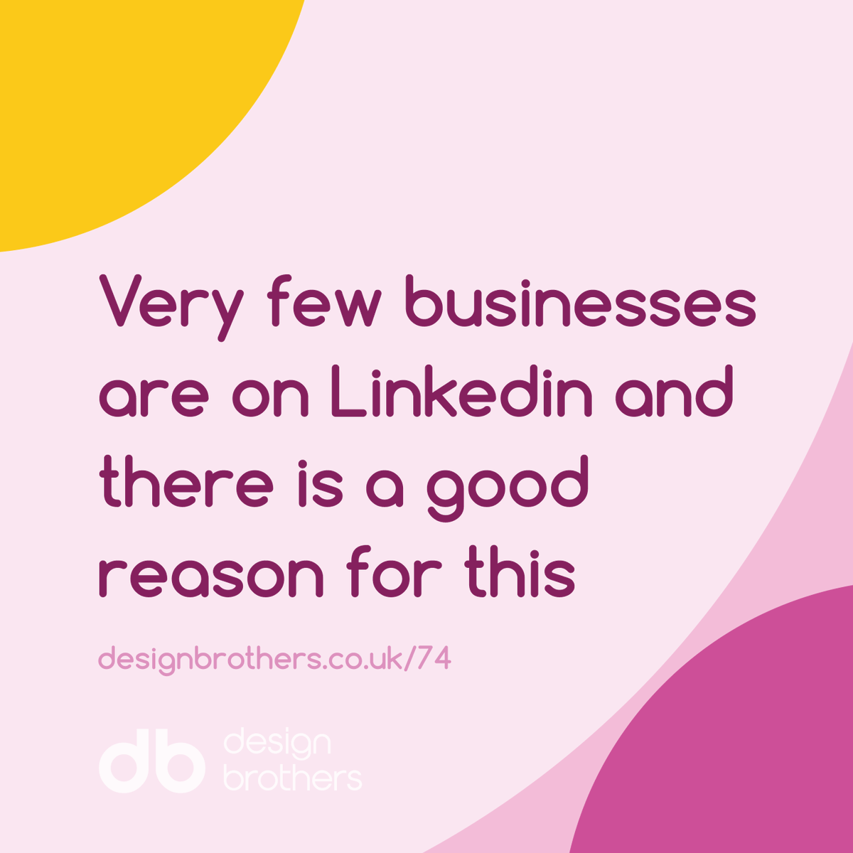 design_brothers's tweet photo. Very few businesses are on Linkedin and there is a good reason for this.
Linkedin report that 67 million companies are on their platform (20.8%). ..
https://t.co/a76hzq6bn3
#businessstats #seoagency #webdesignlondon #seoservices #seomarketing #seoexpert #seo #agency #london https://t.co/PQT5lxZaAa