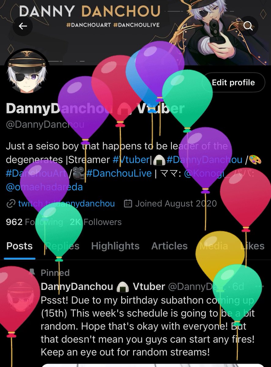 DannyDanchou 🍙 Vtuber tweet media