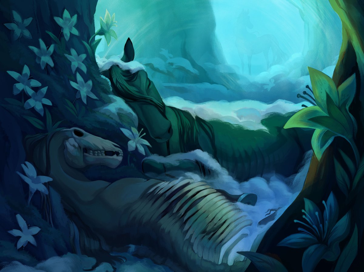 CoaPunk's tweet image. Another WIP of this drawing inspired in my Webtoon ❄️ Not sure of what to do with the colors but I think I'm getting there #illustration