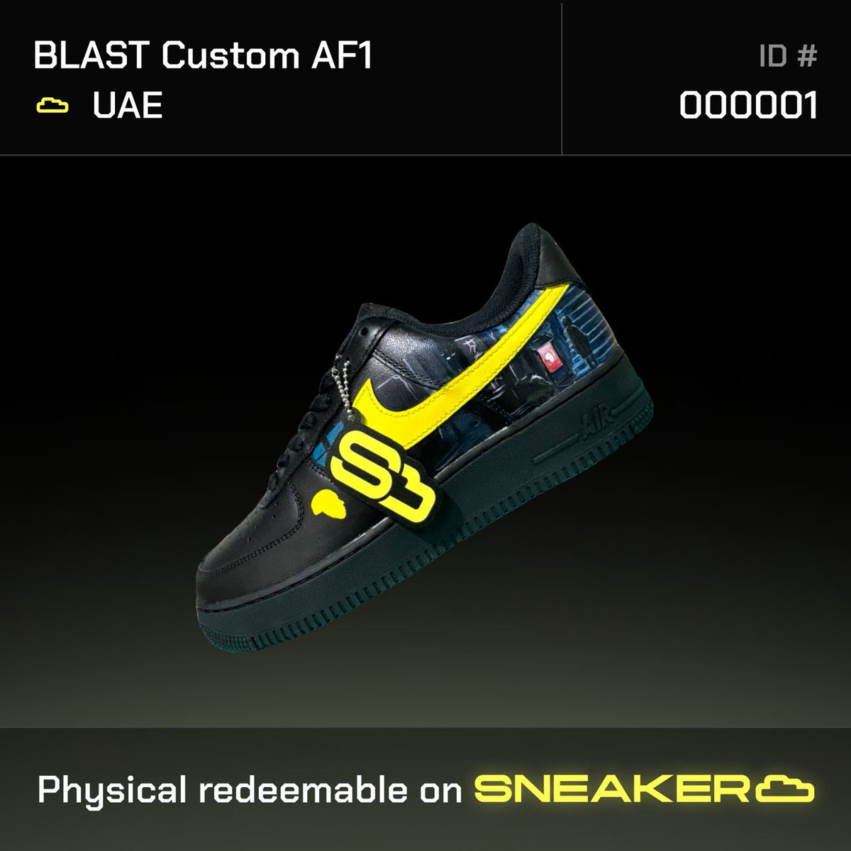 sneakerheadsoff's tweet photo. And the winner of AF1 Blast is... 🥁🥁🥁

0xd8ed3E8C8a2FC132DB5E8D32745616320360A8D8 got randomly picked. Congrats @BuzzedEdwin!

Not only a cool, unique pair of shoes, but also the first-ever tokenized sneakers in our ecosystem on Blast.

How cool is our NFT shoe design? 🔥🥶 https://t.co/kVaIZ2GlfQ