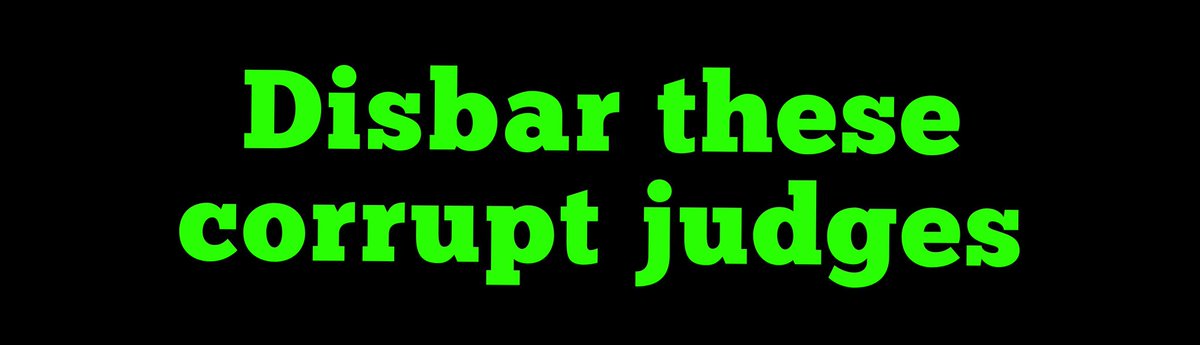 jcs2's tweet photo. @tribelaw 🚨Beyond time we #DisbarCorruptJudges https://t.co/2Qfwz0VHqc