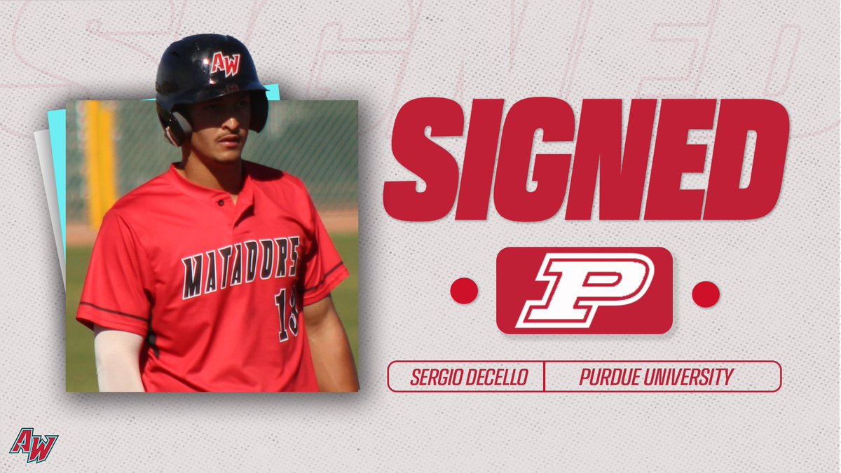 DeCello moves on to the Big Ten

Sergio DeCello has signed with Purdue University after leading the Matadors in home runs this past spring

#ForTheW