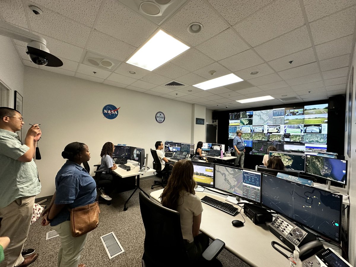 James Ecker (@jimmy_ecker) on Twitter photo Today I’m hosting the <a href="/WebSciDL/">WS-DL Group, ODU CS</a> Summer REU cohort for a tour at <a href="/NASA_Langley/">NASA Langley Research Center</a>. This is the Remote Operations for Autonomous Missions (ROAM) lab. Today I’m hosting the <a href="/WebSciDL/">WS-DL Group, ODU CS</a> Summer REU cohort for a tour at <a href="/NASA_Langley/">NASA Langley Research Center</a>. This is the Remote Operations for Autonomous Missions (ROAM) lab.