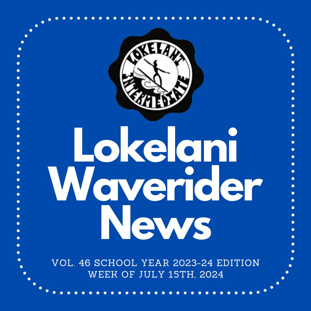 LokelaniInt's tweet photo. Lokelani Waverider News for week of July 15th!
Please use this link to view the full newsletter: https://t.co/agvRQvPeaw https://t.co/n7A5164rcM
