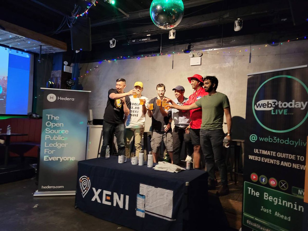 NFTfarming1's tweet image. Thank you for 360 people that RSVPed and came out to our event last month during #nytechweek, Sponsored by @hedera, @xenitravel @web3todaylive with our amazing panel @sachinnarode @cladeszzz @JeetRaut @Johnlikes_ @freeslugs