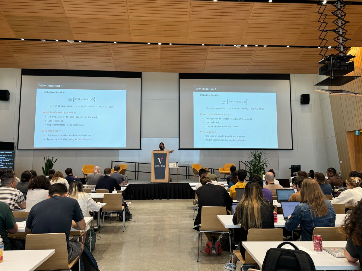 VectorInst's tweet photo. 1/8 Reflecting on an insightful week at CIFAR #DLRL Summer School 2024. From neural networks to AI ethics, we explored cutting-edge topics in AI. Here's a thread highlighting key learnings from Vector Faculty Members. #AILearning #VectorInstitute https://t.co/jOYkrmzQMn