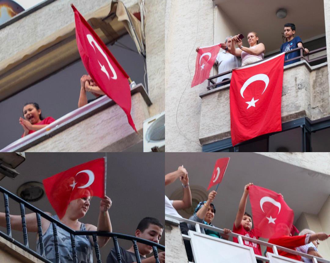 ahpehlivan53's tweet photo. Mersinli hemşehrilerimizle birlikte; “#15Temmuz Demokrasi ve Milli Birlik Günü Yürüyüşü” gerçekleştirdik.
15 Temmuz’u Milletimizin zaferi ile sonuçlandıran kahramanlarımıza selam olsun!

Aziz Şehitlerimizin ruhu şad olsun!

#MilletinZaferi🇹🇷
#15Temmuz 🇹🇷
#DemokrasiveMilliBirlikGünü 🇹🇷
#Mersin 🇹🇷